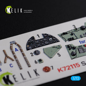 Décalcomanies 3D intérieures KELIK K72115 Sea Hurricane Mk I pour maquette Arma Hobby au 1/72  – immagine 3