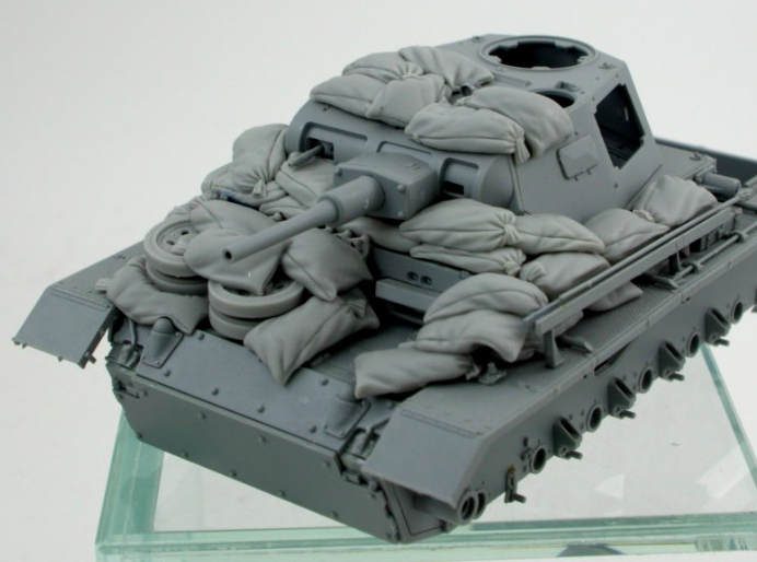 Panzer Art RE35-649 DAK Pz. Beef. Selon III Ausf. H Blindage sable 1/35