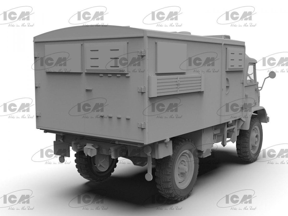ICM 35136 Unimog 404 S « Koffer » camion militaire allemand 1/35  – immagine 3