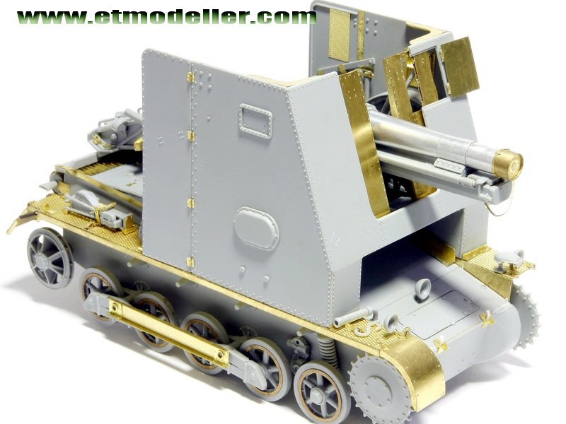 ET Modèle E35-007 WWII Allemand Pz.Kpfw.I Ausf.B 15cm &amp;quot;BISON&amp;quot; (Pour DRAGON 6259) (1/35) – imagen 2