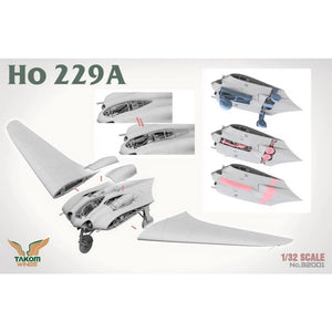 Takom 32001W Coffret Ho 229 - Ho 229A + Ho 229B + Ho 229 Pilot (Edition Limitée) 1/32  – image 5