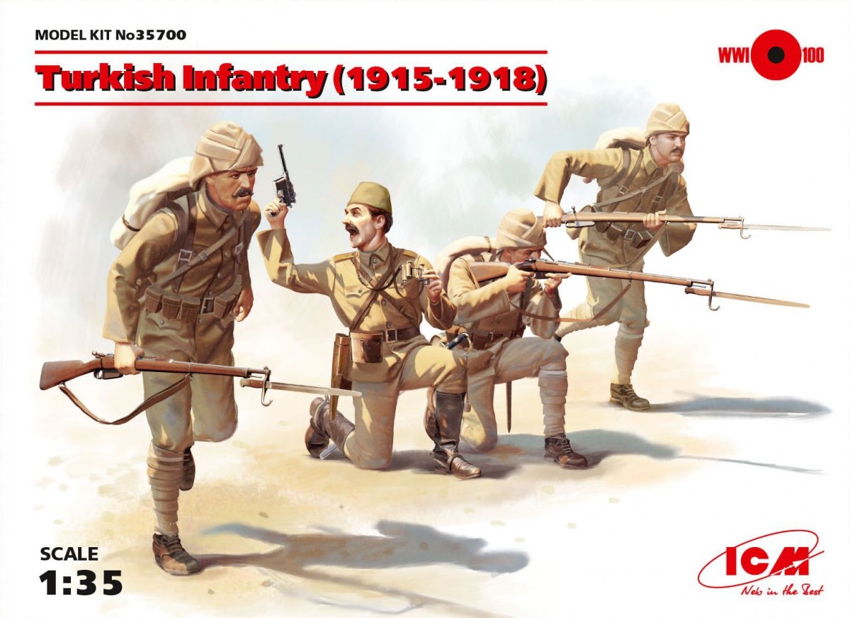 ICM 35700 Infanterie turque (1915-1918) (4 figurines) 1/35 