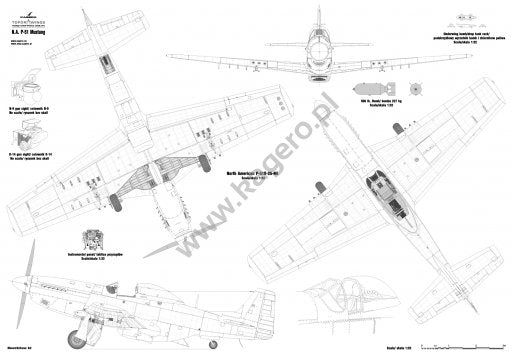 Kagero 7028 modèles nord-américains P-51 Mustang B/C/D/K EN/PL – image 3
