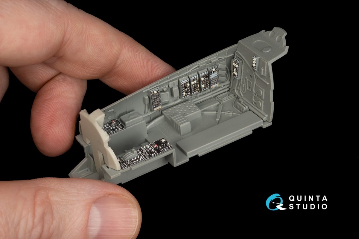Quinta Studio QD48214 F-15C PAD - Intérieur imprimé en 3D et coloré, amélioré et décoré sur papier décalcomanie avec pièces en résine (GWH) 1/48 – image 2