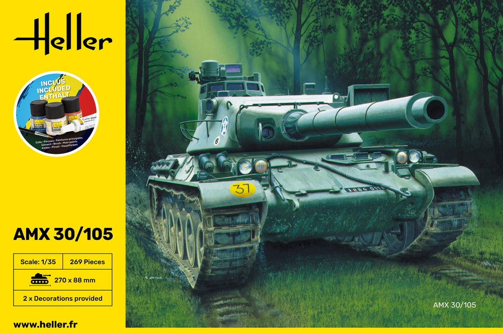 Heller 57137 Kit de démarrage - AMX 30/105 1/35 – immagine 2