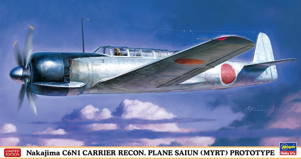 Hasegawa 07528 Nakajima C6N1 AVION DE RECONNAISSANCE PORTÉ SAIUN (MYRT) PROTOTYPE 1/48