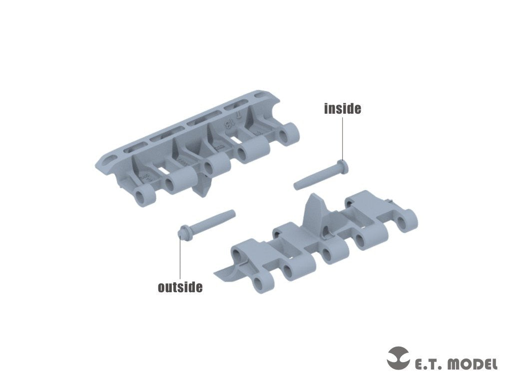 ET Model P35-068 Chenilles fonctionnelles pour char de croisière britannique A34 Comet, compatible avec la maquette TAMIYA (impression 3D), échelle 1/35  – immagine 2