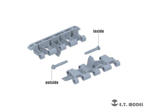 ET Model P35-068 Chenilles fonctionnelles pour char de croisière britannique A34 Comet, compatible avec la maquette TAMIYA (impression 3D), échelle 1/35  – immagine 2