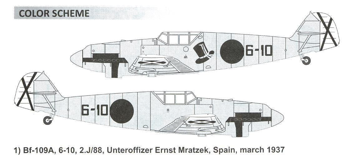 Dora Wings 48009 Bf.109 A/B Legion Condor 1/48 – immagine 6