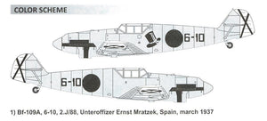 Dora Wings 48009 Bf.109 A/B Legion Condor 1/48 – immagine 6