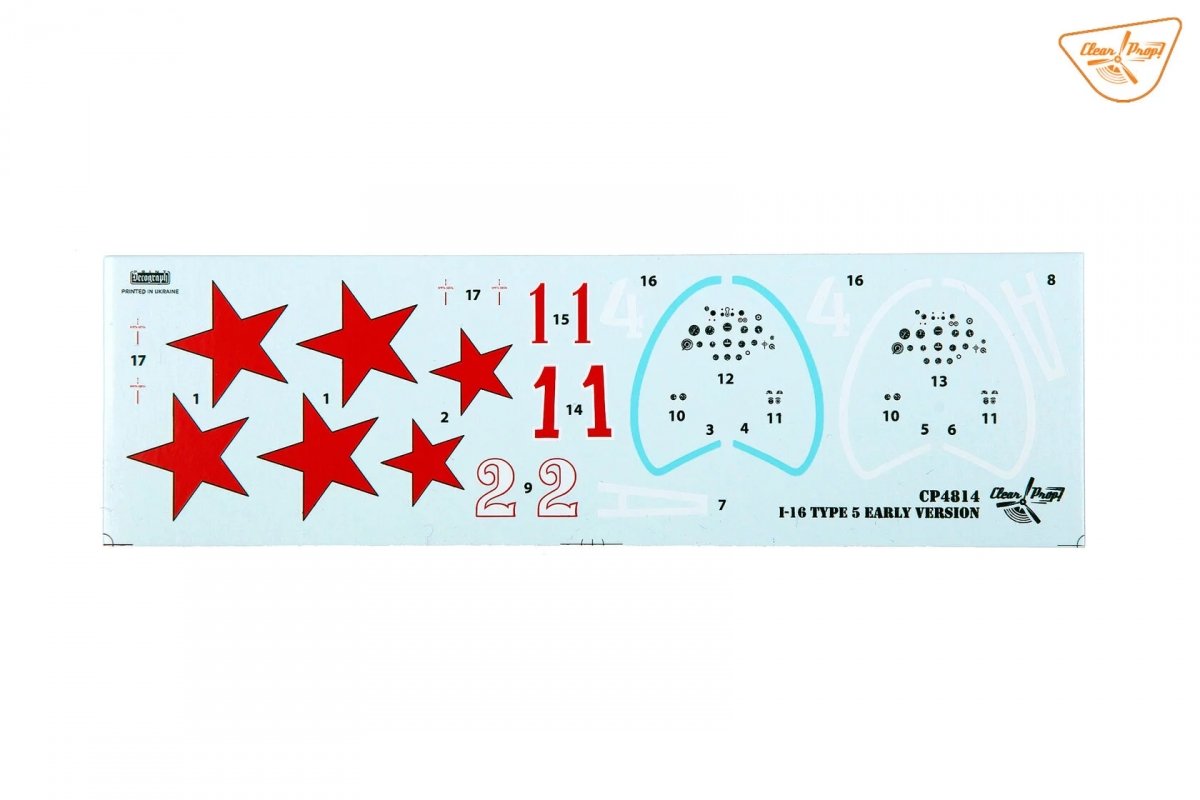 Clear Prop! CP4814 Polikarpov I-16 type 5 (première version) KIT DE DÉMARRAGE 1/48 – image 22