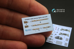 Intérieur imprimé en 3D et coloré sur papier décalcomanie Quinta Studio QD48105 Bf 109C/D (pour kit Modelsvit) 1/48 – image 2
