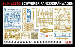 Modèle de champ de seigle 5134 Sd.Kfz. 234/3 Schwerer Panzerspahwagen 7.5cm Stummel 1/35 – immagine 5