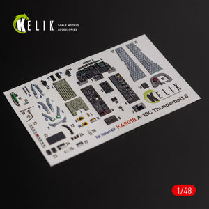 Décalcomanies 3D intérieures KELIK K48018 A-10C « Thunderbolt II » pour maquette Italeri au 1/48