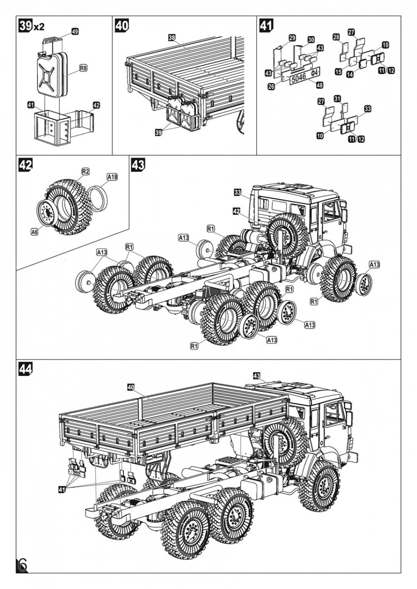 Armory Models 72448-R Russian Modern 6×6 Military Cargo Truck mod.43114 1/72 – zdjęcie 12