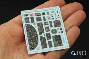 Quinta Studio QD32203 B-25J Mitchell Nez en verre, intérieur imprimé en 3D et coloré sur papier décalcomanie (HK models) 1/32 – image 3