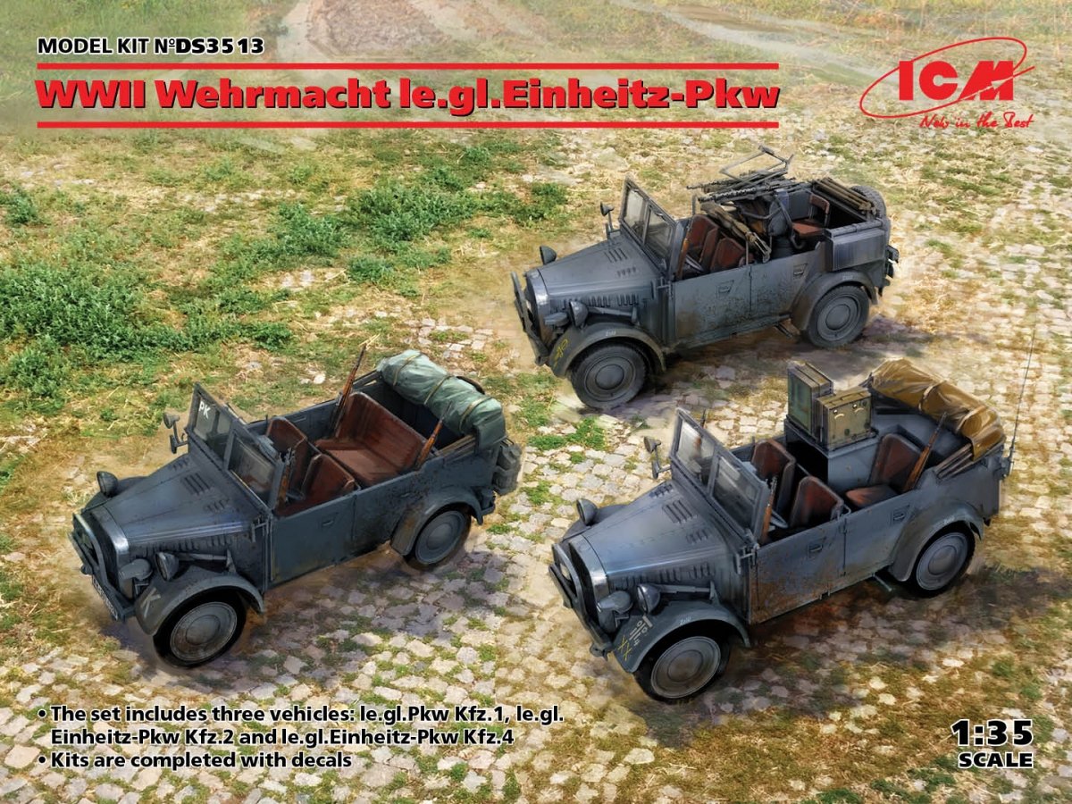ICM DS3513 Seconde Guerre mondiale Wehrmacht le.gl.Einheitz-Pkw 1/35 