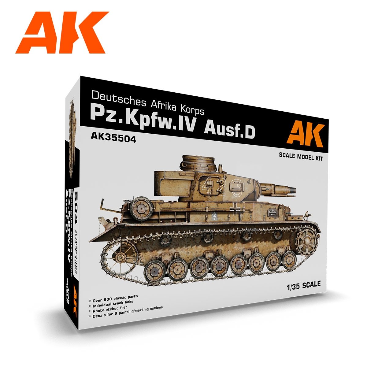 AK Interactive AK35504 PZ.KPFW.IV AUSF.D AFRIKA KORPS 1/35 