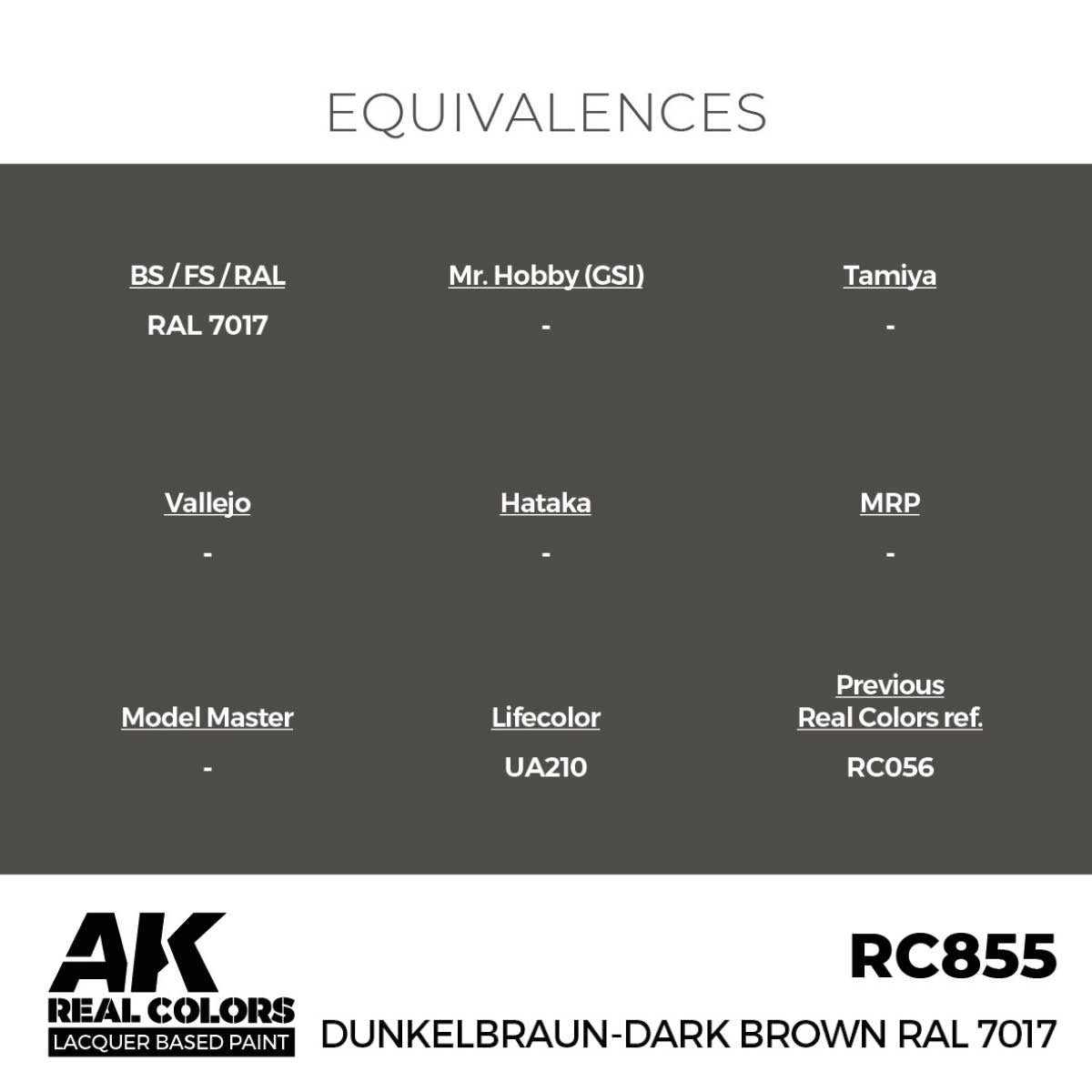 AK Interactive RC855 Brun foncé RAL 7017 17 ml – image 3