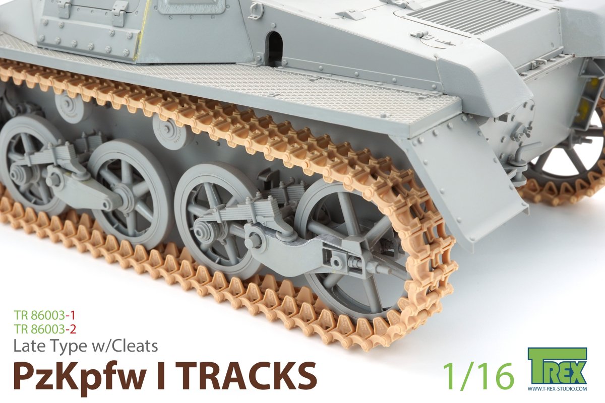 T-Rex Studio TR86003-1 PzKpfw I Chenilles Type tardif avec taquets pour Ausf.A uniquement 1/16 – Bild 3