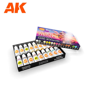 AK Interactive AK11765 SIGNATURE SET – KEIGO MURAKAMI PERSONAL MIXES – KIT DE PEINTURE FIGURINES ANIME 18x17 ml – image 2