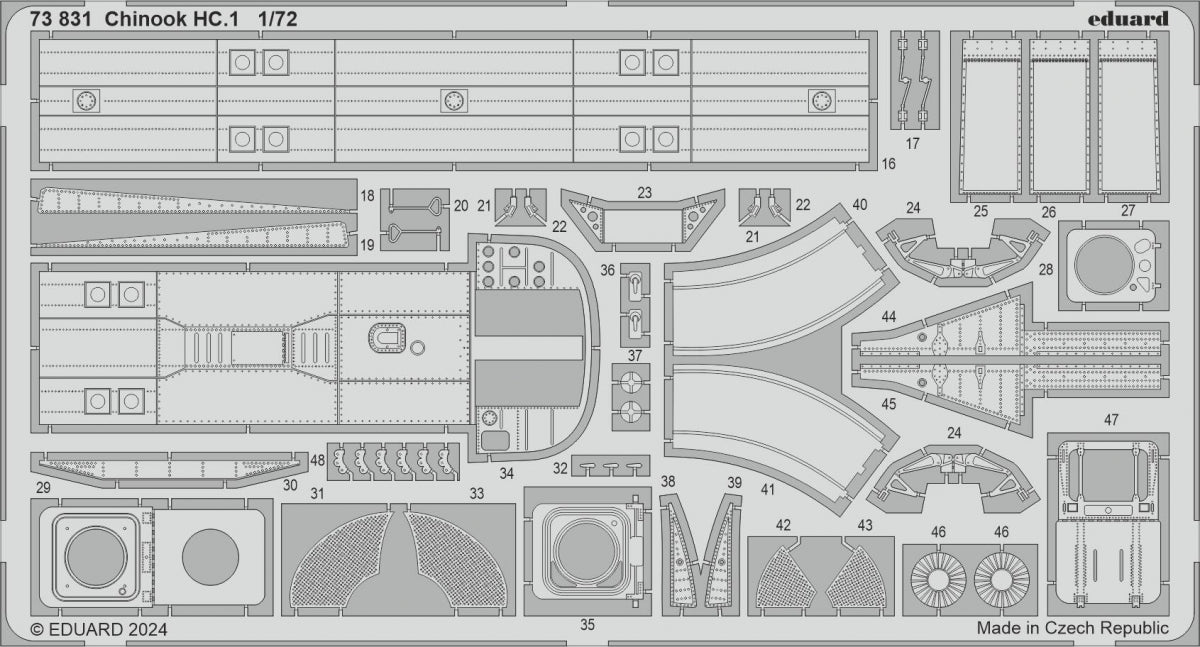 Eduard 73831 Chinook HC.1 AIRFIX 1/72 – immagine 2