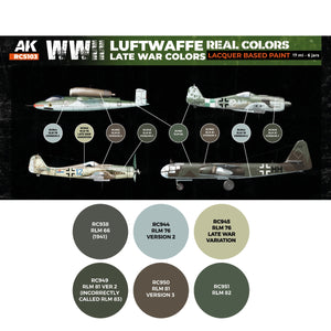 AK Interactive RCS103 Couleurs de fin de guerre de la Luftwaffe (Seconde Guerre mondiale) 6 x 17 ml – image 2