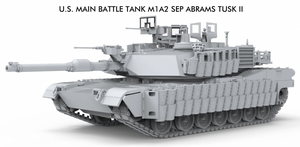 Maquette Meng 72-003 Char de combat principal américain M1A2 SEP ABRAMS TUSK II 1/72 – imagen 2