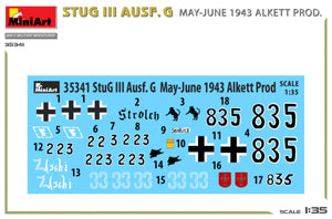MiniArt 35341 STUG III AUSF. G MAI-JUIN 1943 ALKETT PROD. 1/35 – immagine 4