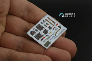 Intérieur imprimé en 3D et coloré sur papier décalcomanie Quinta Studio QD48141 Ki-61-Id (Tamiya) 1/48 – immagine 7