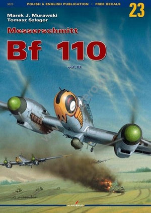 Kagero 3023 Messerschmitt Bf 110 vol. III EN/PL (pas d&amp;#39;autocollant)
