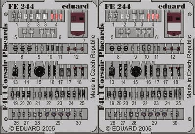 Plaques Eduard FE244 F4U-1 1/48