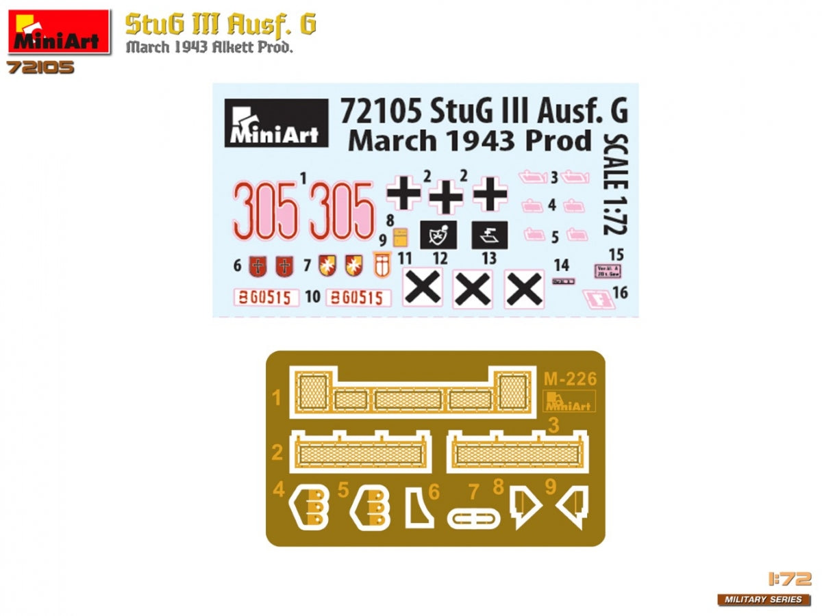MiniArt 72105 StuG III Ausf. G Mars 1943 Prod. 1/72 – image 2