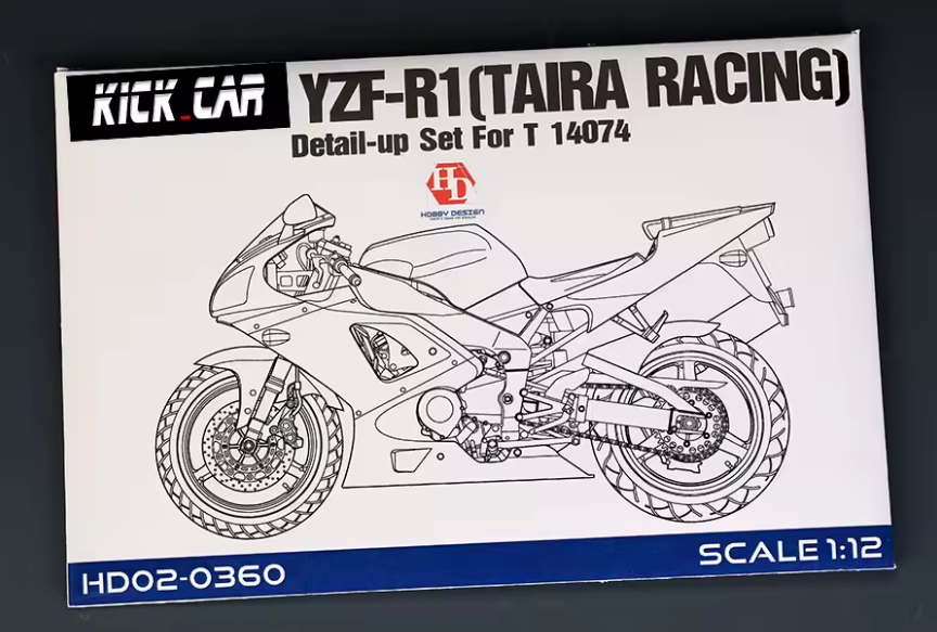 Kit de détails Hobby Design HD02-0360 Yamaha YZF-R1 (Taira Racing) (Tamiya) 1/12