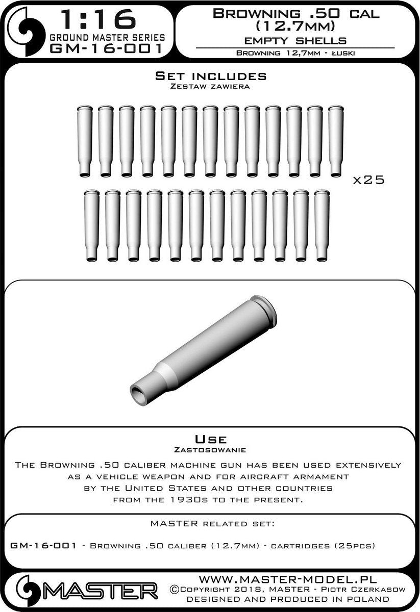 Cartouches Master GM-16-001 Browning calibre .50 (12,7 mm) - 25 pièces 1/16 – Bild 4