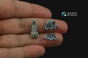 Intérieur imprimé en 3D et coloré sur papier décalcomanie (Trumpeter) pour Su-27UB de Quinta Studio QD+72178 (avec pièce en résine imprimée en 3D) à l&amp;#39;échelle 1/72 – Bild 7