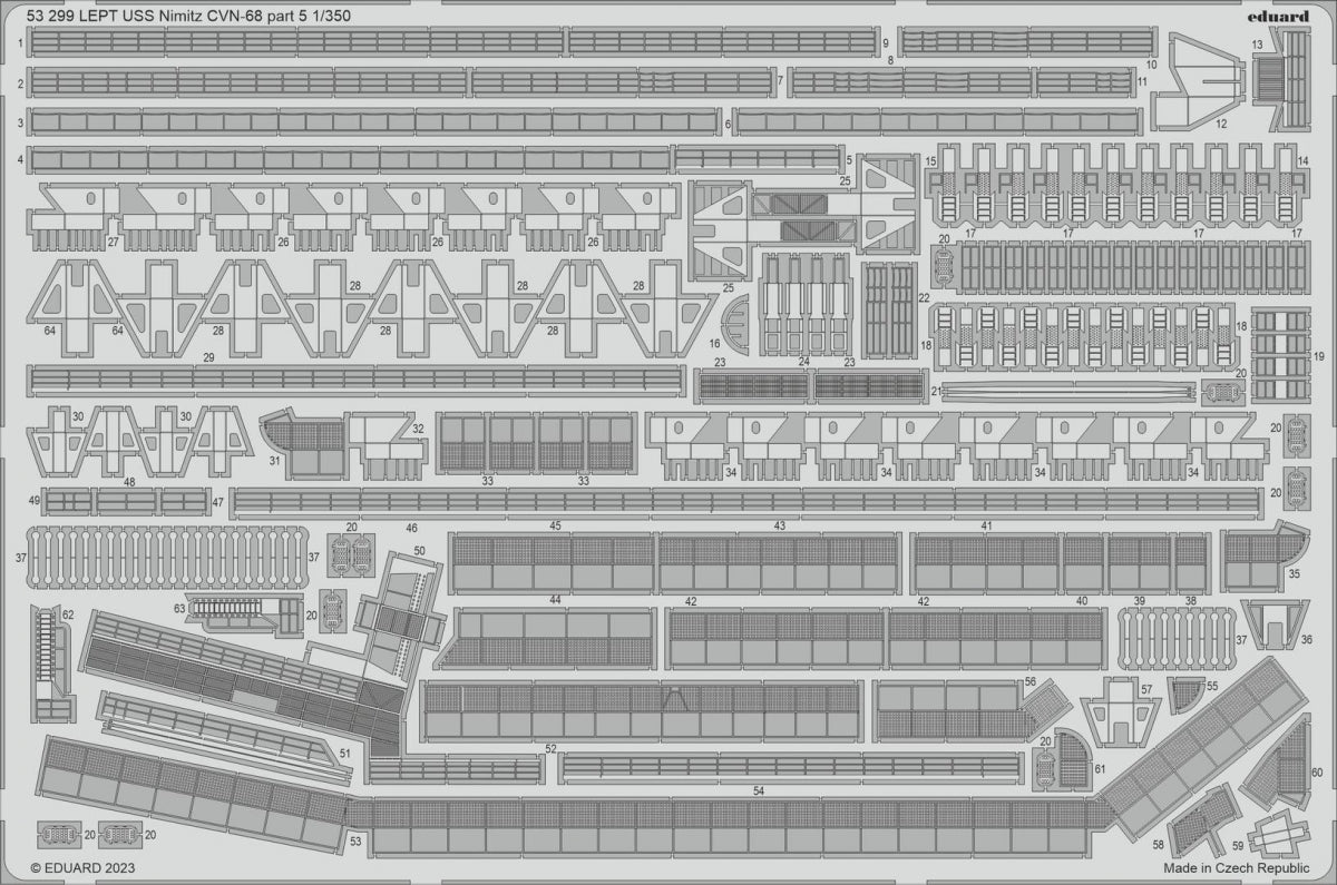 Eduard BIG5370 USS Nimitz CVN-68 PARTIE II TROMPETTE 1/350 – image 5