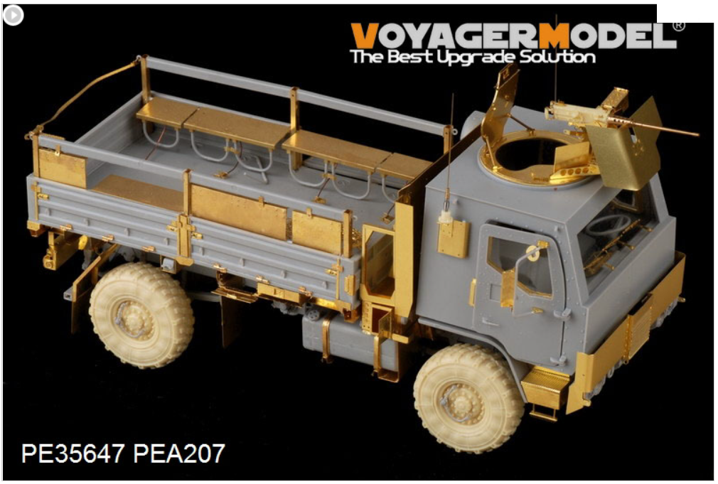 Maquette Voyager PE35647 M1078 FMTV américain moderne [Caisson blindé] de base (pour TRUMPETER) 1/35 – image 3