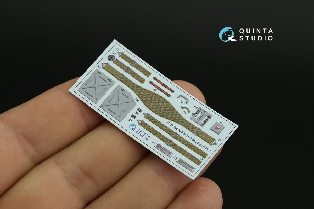 Quinta Studio QD32154 IL-2M3 3D-Printed &amp;amp; coloured Interior on decal paper (Hobby Boss) 1/32 – zdjęcie 4