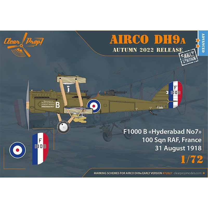 Hélice transparente ! CP72027 Airco DH.9a (première version) KIT AVANCÉ 1/72 – imagen 12