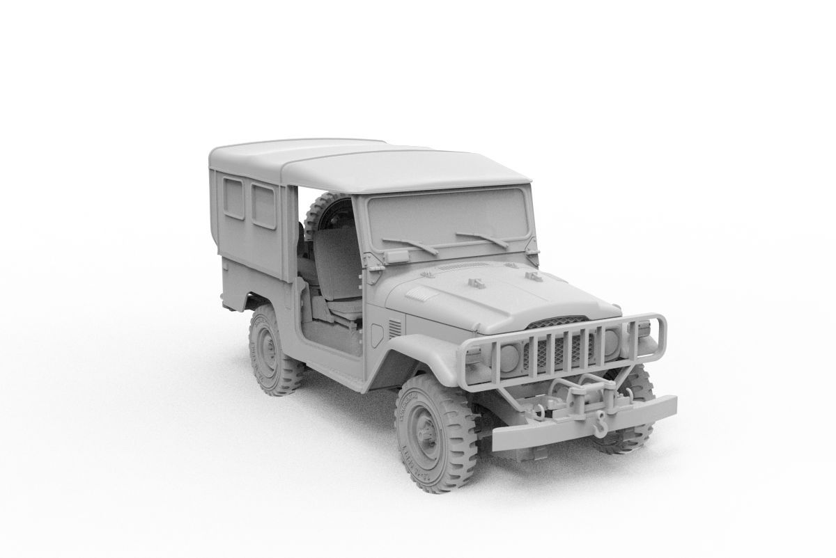 AK Interactive AK35004 FJ43 SUV AVEC TOIT SOUPLE IDF &amp;amp; LAF 1/35 – image 4