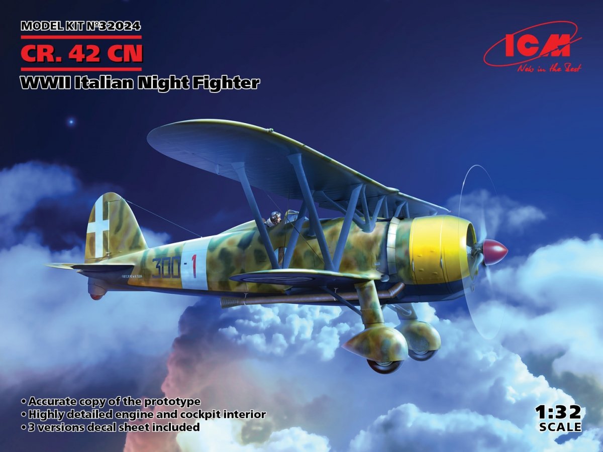 ICM 32024 CR. 42CN Chasseur de nuit italien de la Seconde Guerre mondiale 1/32
