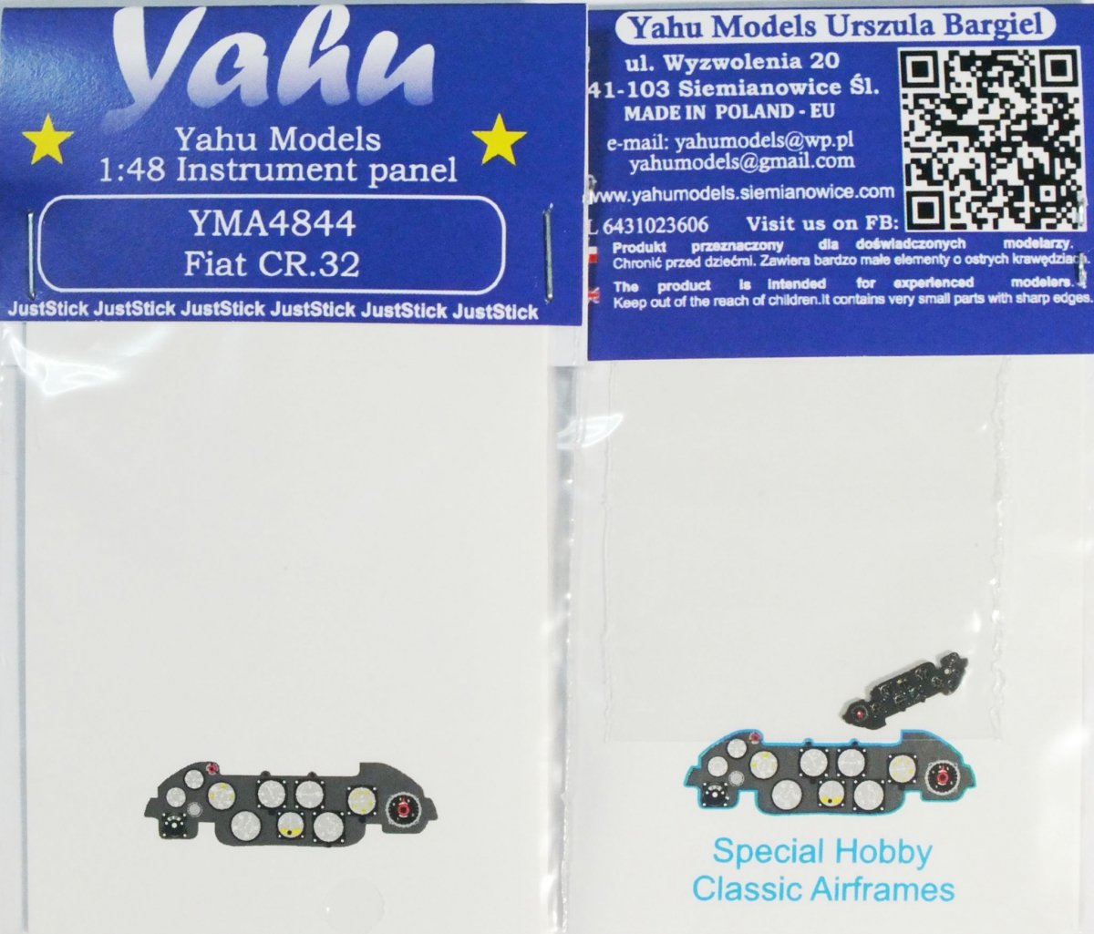 Yahu YMA4844 Fiat CR.32 (Special Hobby=Classic Airframes) 1/48