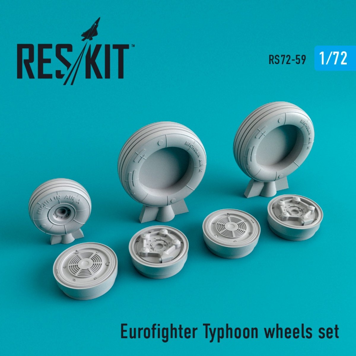 RESKIT RS72-0059 JEU DE ROUES EUROFIGHTER TYPHOON 1/72