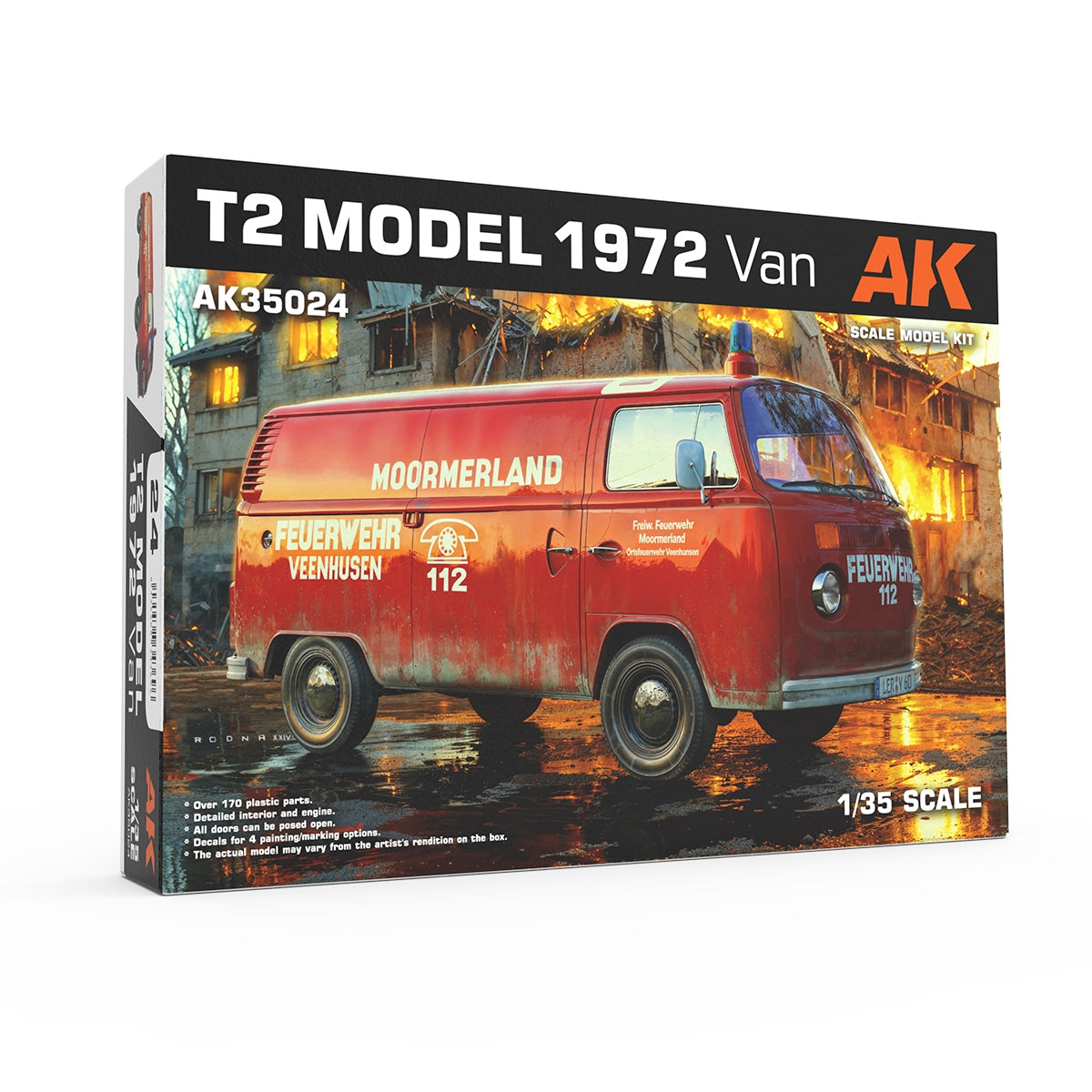 AK Interactive AK35024 T2 MODÈLE 1972 FOURgon 1/35