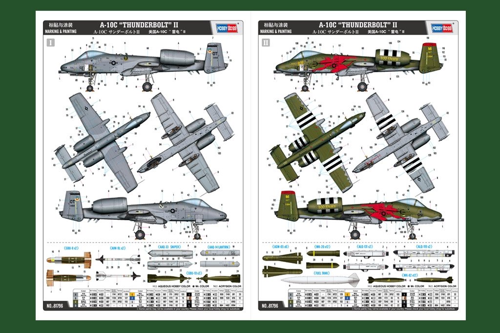 Hobby Boss 81796 A-10C Thunderbolt II américain au 1/48 – immagine 4
