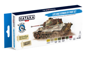 Hataka HTK-BS94 Ensemble de peinture AFV allemand de la fin de la Seconde Guerre mondiale (8x17 ml)