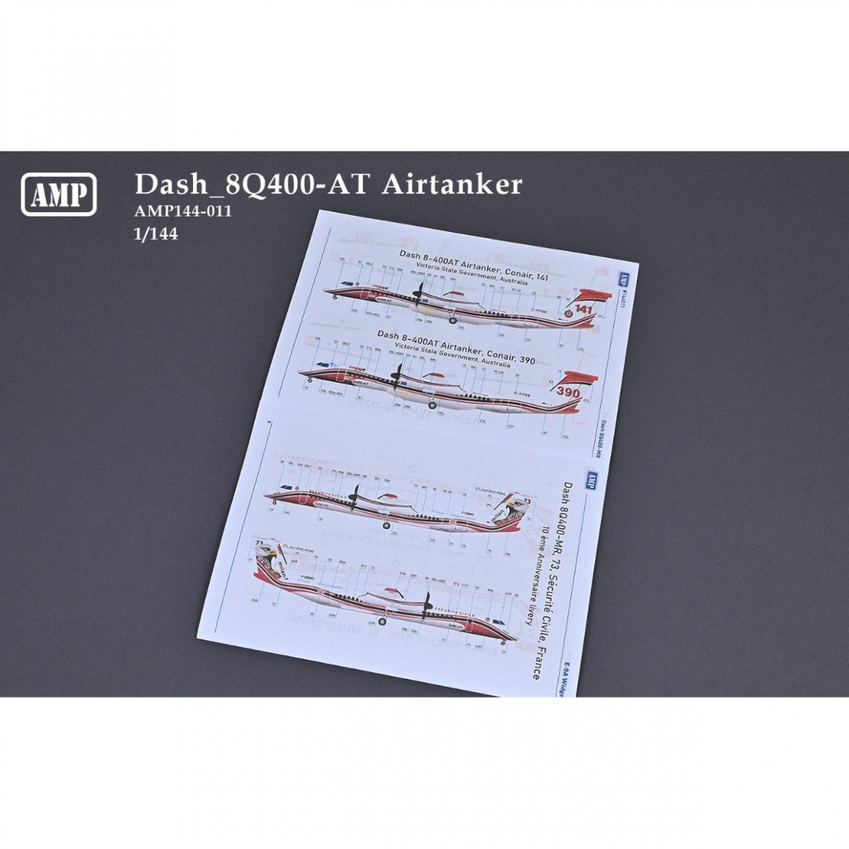 AMP 144011 Dash 8Q400-AT Airtanker - Avion de ligne régional canadien à courte portée 1/144 – Bild 6