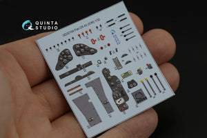 Intérieur imprimé en 3D et coloré sur papier décalcomanie (ICM) Quinta Studio QD32104 Fiat CR.42 1/32 – image 10