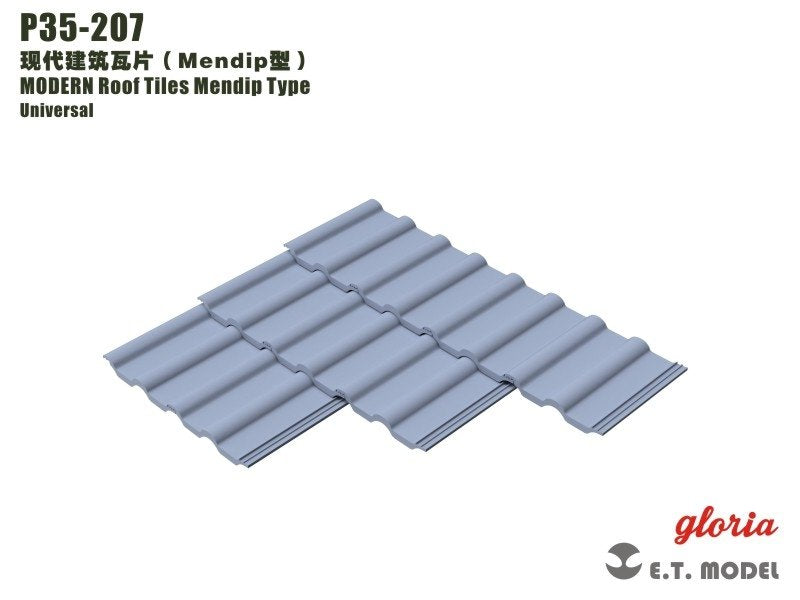 Tuiles de toit modernes ET Model P35-207 Mendip Type 1/35 (tuiles de toit) 